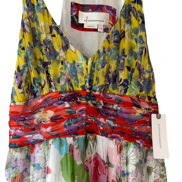 Anthropologie Malibu floral maxi dress size 4 - Picture 12 of 15